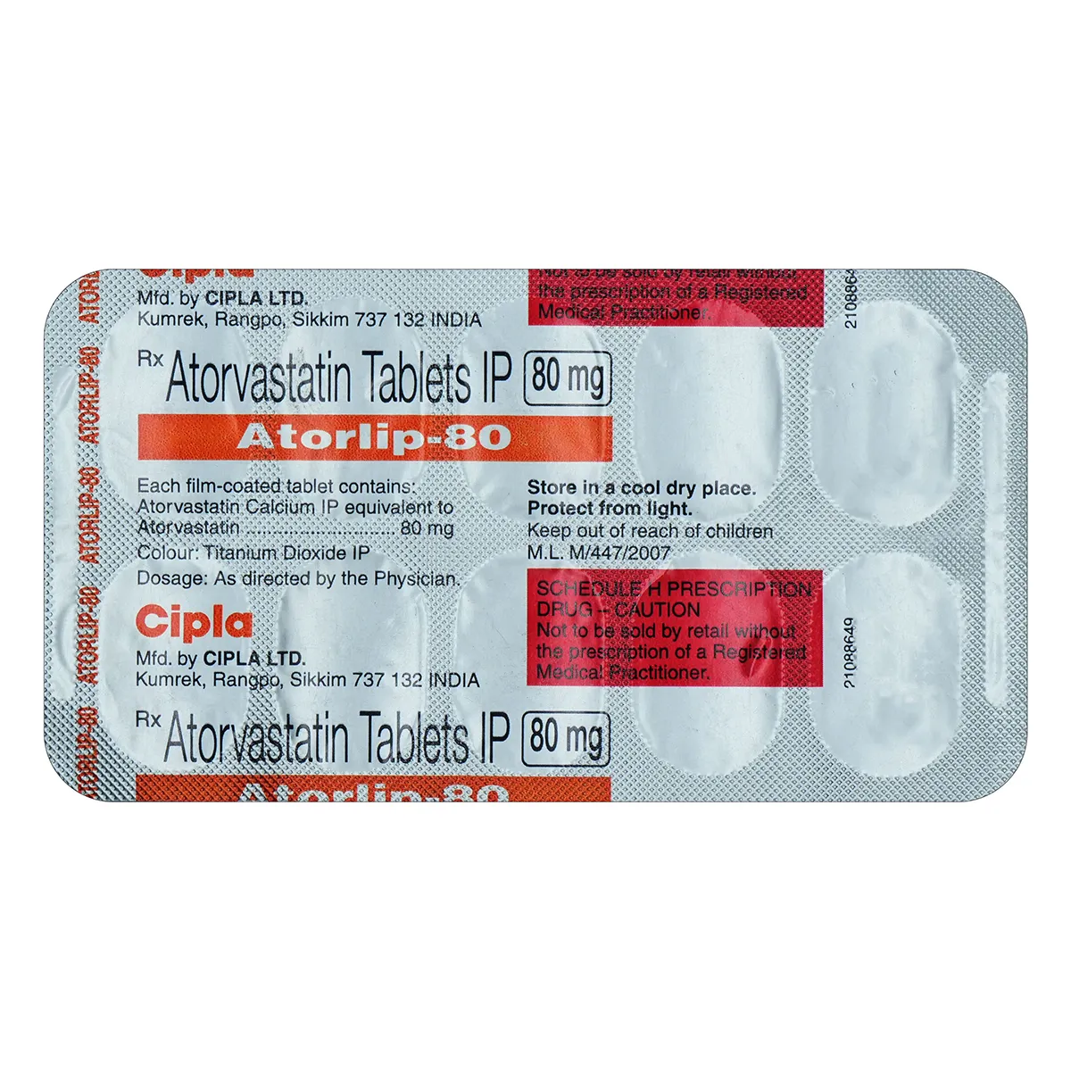 ATORLIP 80MG TABLET